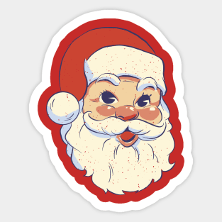 Santa Vintage portrait Sticker